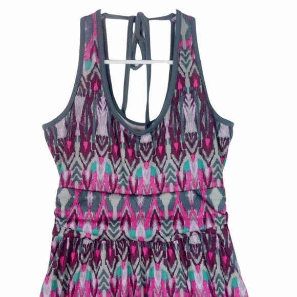 Mountain Hardwear Maxi Tank Dress Multi Color Abstract Print Sleeveless  XS - Picture 4 of 8